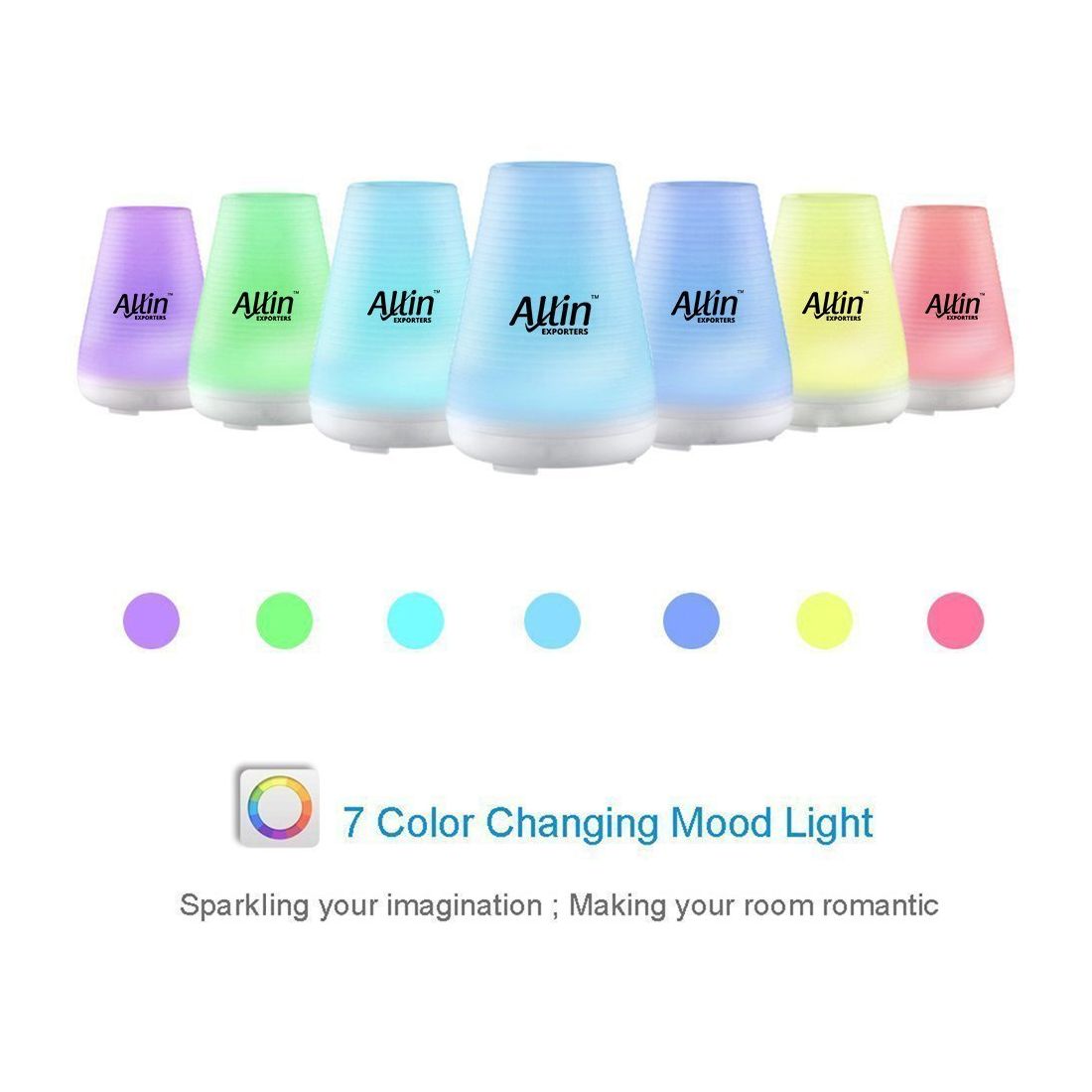 300ML Air Aroma Essential Oil Diffuser Aroma Aromatherapy Humidifier with  LED 7 Color Changing Light Timing & Auto Shut-Off Quiet Natural Home